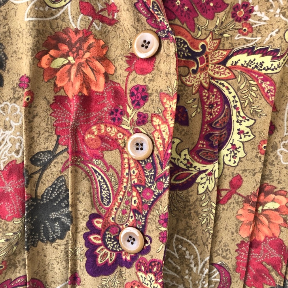 Vintage Fall Paisley Blazer - Picture 3 of 4